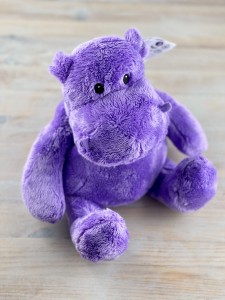 Hippo Microwavable Toy Purple